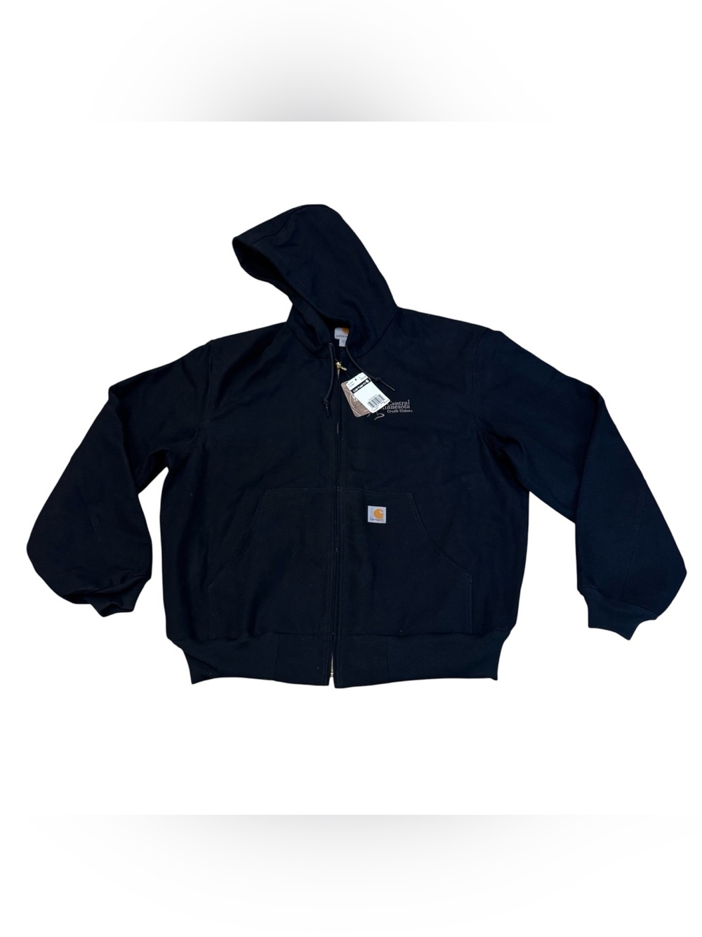 VTG Carhartt J131 Black Thermal Lined Active Jacket USA Made Large NWT